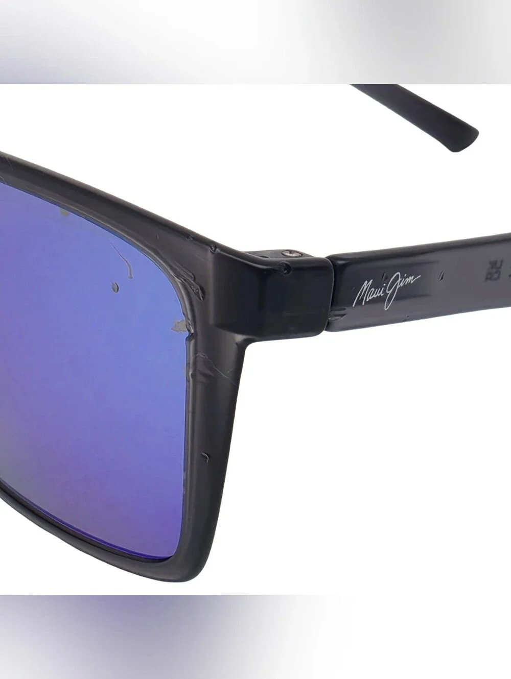 Maui Jim Honokalani MJ455-14 Polarized Sunglasses Translucent Black